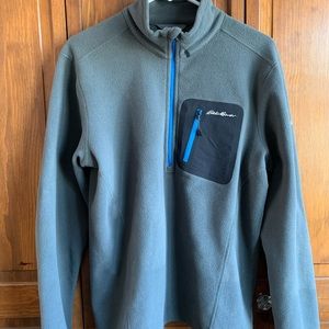 Eddie Bauer Fleece Quarter zip pullover (EUC)
